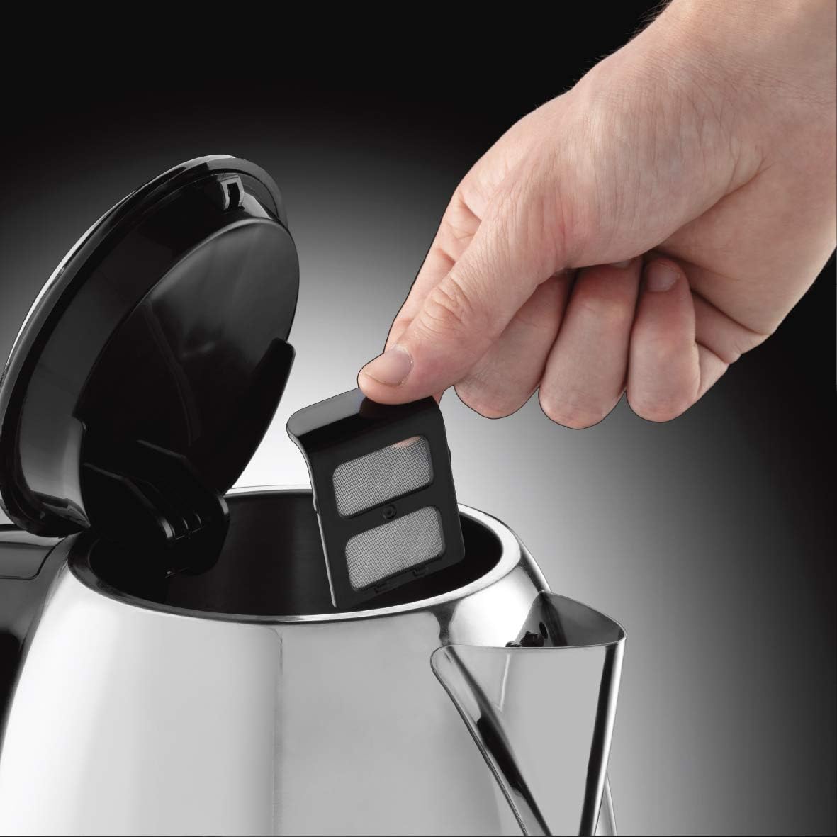 Russell Hobbs Victory Compact Electric Kettle 1L Capacity 2400W Stainless Steel, Removable Filter غلاية كهربائية لاسلكية كلاسيكية صغيرة 1 لترمن راسل هوبز Russell Hobbs Victory Compact Electric Kettle 1L Capacity 2400W Stainless Steel, Removable Filter غلاية كهربائية لاسلكية كلاسيكية صغيرة 1 لترمن راسل هوبز